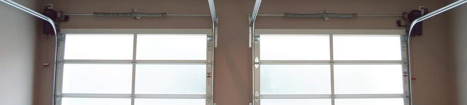 Electric Glass Garage Door Installation Mound